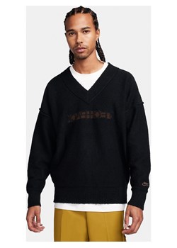 Męski sweter z dzianiny Nike Sportswear Tech Pack - Czerń ze sklepu Nike poland w kategorii Swetry męskie - zdjęcie 165316966