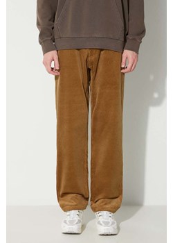 Gramicci spodnie sztruksowe Corduroy Gramicci Pant kolor brązowy proste G2FM.P003 ze sklepu PRM w kategorii Spodnie męskie - zdjęcie 165317096