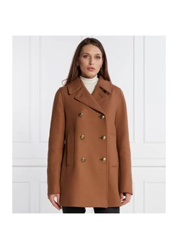 Tommy Hilfiger Wełniany płaszcz BLEND PREP CLASSIC | z dodatkiem kaszmiru ze sklepu Gomez Fashion Store w kategorii Płaszcze damskie - zdjęcie 165321459