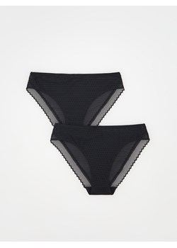 Reserved - Majtki typu bikini 2 pack - czarny ze sklepu Reserved w kategorii Majtki damskie - zdjęcie 165334258
