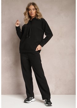 Czarny 2-częściowy Komplet Ocieplany z Bluzą i Spodniami Enchante ze sklepu Renee odzież w kategorii Dresy damskie - zdjęcie 165334488