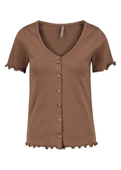 Stitch &amp; Soul Koszulka w kolorze jasnobrązowym ze sklepu Limango Polska w kategorii Bluzki damskie - zdjęcie 165345606