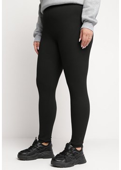 Czarne Legginsy z Szeroką Gumką w Pasie Zentia ze sklepu Born2be Odzież w kategorii Spodnie damskie - zdjęcie 165356397