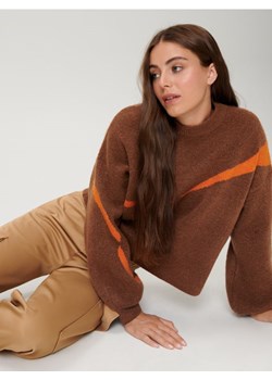 Sinsay - Sweter oversize - brązowy ze sklepu Sinsay w kategorii Swetry damskie - zdjęcie 165378168