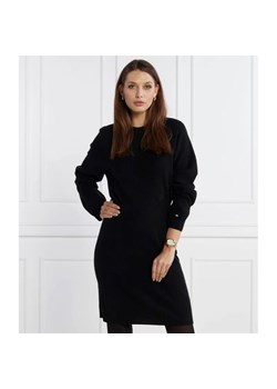 Tommy Hilfiger Wełniana sukienka SMD WOOL CASH WAISTED DRESS | z dodatkiem kaszmiru ze sklepu Gomez Fashion Store w kategorii Sukienki - zdjęcie 165383049