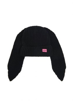 Cropp - Czarna czapka z uszami królika - czarny ze sklepu Cropp w kategorii Czapki zimowe damskie - zdjęcie 165384176