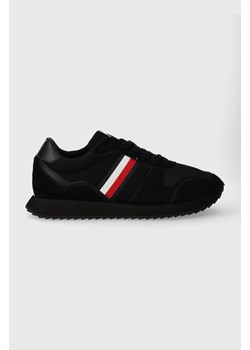 Tommy Hilfiger sneakersy RUNNER EVO MIX ESS kolor czarny FM0FM04886 ze sklepu ANSWEAR.com w kategorii Buty sportowe męskie - zdjęcie 165385116