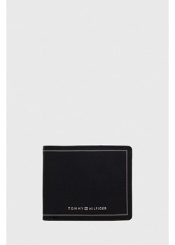 Tommy Hilfiger portfel skórzany męski kolor czarny AM0AM11864 ze sklepu ANSWEAR.com w kategorii Portfele męskie - zdjęcie 165385568