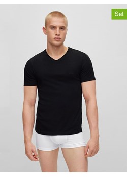 Hugo Boss Koszulki (3 szt.) w kolorze czarnym ze sklepu Limango Polska w kategorii T-shirty męskie - zdjęcie 165386558