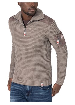 Timezone Sweter w kolorze szarobrązowym ze sklepu Limango Polska w kategorii Swetry męskie - zdjęcie 165386696