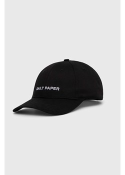 Daily Paper czapka z daszkiem bawełniana Ecap 3 kolor czarny z aplikacją 2111051 ze sklepu PRM w kategorii Czapki z daszkiem męskie - zdjęcie 165392965