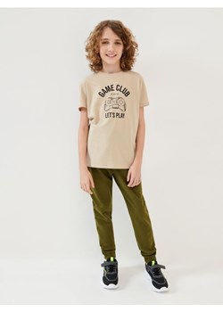 Sinsay - Spodnie dresowe jogger - beżowy ze sklepu Sinsay w kategorii Spodnie chłopięce - zdjęcie 165393895