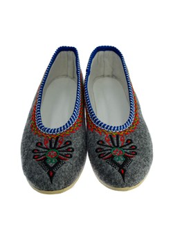 Filcowe pantofle damskie ze sklepu JK-Collection w kategorii Kapcie damskie - zdjęcie 165401909