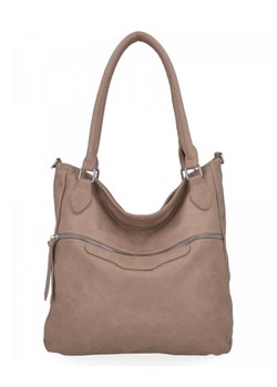 Uniwersalna Torba Shopper Bag XL firmy Herisson Ciemno Beżowa ze sklepu torbs.pl w kategorii Torby Shopper bag - zdjęcie 165403268