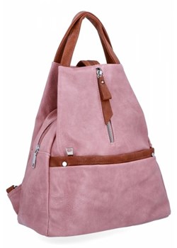 Uniwersalne Plecaczki Damskie firmy Herisson Pudrowy Róż (kolory) ze sklepu torbs.pl w kategorii Plecaki - zdjęcie 165405507