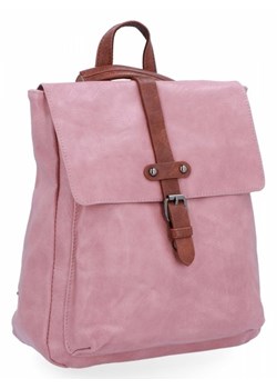 Plecaki Damskie Vintage firmy Herisson Różowe (kolory) ze sklepu torbs.pl w kategorii Plecaki - zdjęcie 165405778