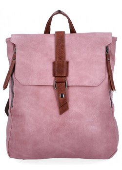 Plecak Damski Vintage XL firmy Herisson Różowy (kolory) ze sklepu torbs.pl w kategorii Plecaki - zdjęcie 165406628