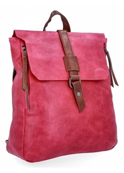 Plecak Damski Vintage XL firmy Herisson Fuksjowy (kolory) ze sklepu torbs.pl w kategorii Plecaki - zdjęcie 165410416