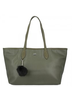 Uniwersalna torebka damska David Jones Zielona ze sklepu torbs.pl w kategorii Torby Shopper bag - zdjęcie 165413425
