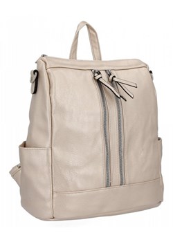 Uniwersalny Plecak Damski XL firmy Hernan Złoty ze sklepu torbs.pl w kategorii Plecaki - zdjęcie 165415429