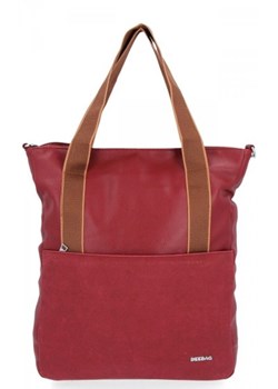 Uniwersalne Torebki Damskie Shopper Bag firmy Bee Bag Bordowa ze sklepu torbs.pl w kategorii Torby Shopper bag - zdjęcie 165415578