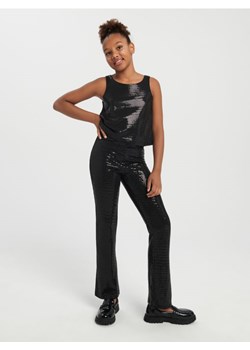Sinsay - Spodnie flare - czarny ze sklepu Sinsay w kategorii Spodnie dziewczęce - zdjęcie 165419797