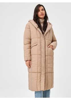 Sinsay - Płaszcz z kapturem - beżowy ze sklepu Sinsay w kategorii Płaszcze damskie - zdjęcie 165419878