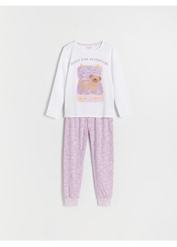 Reserved - Dwuczęściowa piżama - lawendowy ze sklepu Reserved w kategorii Piżamy dziecięce - zdjęcie 165423445