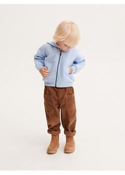 Reserved - Bluza oversize z kapturem - jasnoniebieski ze sklepu Reserved w kategorii Bluzy i swetry - zdjęcie 165425826