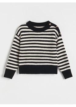 Reserved - Strukturalny sweter w paski - wielobarwny ze sklepu Reserved w kategorii Swetry dziewczęce - zdjęcie 165426167