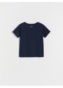 Reserved - T-shirt z kieszenią - granatowy ze sklepu Reserved w kategorii Koszulki niemowlęce - zdjęcie 165426189