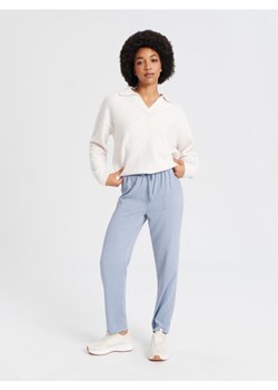 Sinsay - Spodnie tkaninowe - błękitny ze sklepu Sinsay w kategorii Spodnie damskie - zdjęcie 165427225