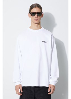 Carhartt WIP longsleeve bawełniany L/S Paisley T-Shirt kolor biały z nadrukiem I032724.00A06 ze sklepu PRM w kategorii T-shirty męskie - zdjęcie 165431226