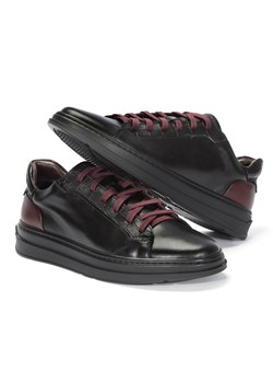 Czarne sneakersy męskie NEIL ze sklepu Domenoshoes w kategorii Trampki męskie - zdjęcie 165435115