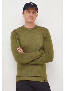 Colmar sweter wełniany męski kolor zielony lekki ze sklepu ANSWEAR.com w kategorii Swetry męskie - zdjęcie 165435676