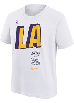 T-shirt dla dużych dzieci (chłopców) Nike NBA Los Angeles Lakers - Biel ze sklepu Nike poland w kategorii T-shirty chłopięce - zdjęcie 165437358