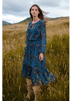 Sukienka boho Blue Meadow, XS ze sklepu NAOKO w kategorii Sukienki - zdjęcie 165440355