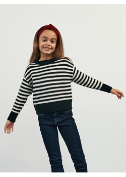 Reserved - Strukturalny sweter w paski - wielobarwny ze sklepu Reserved w kategorii Swetry dziewczęce - zdjęcie 165443567