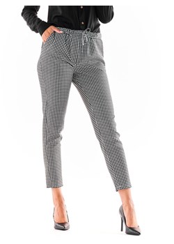 Awama Spodnie w kolorze czarno-białym ze sklepu Limango Polska w kategorii Spodnie damskie - zdjęcie 165444707