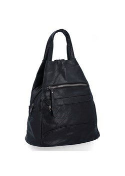 Miejski Plecak Damski firmy Herisson 1452H2023-43 Czarny ze sklepu PaniTorbalska w kategorii Plecaki - zdjęcie 165510688