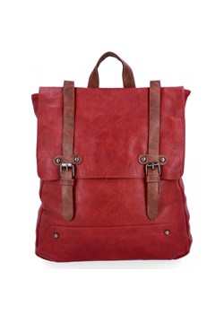 Plecak Damski XL Vintage firmy Herisson 1652L2049 Bordowy ze sklepu PaniTorbalska w kategorii Plecaki - zdjęcie 165510868