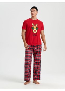 Sinsay - Piżama z nadrukiem - czerwony ze sklepu Sinsay w kategorii Piżamy męskie - zdjęcie 165563788