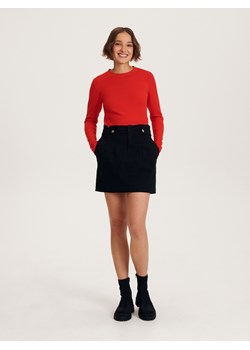 Reserved - Bawełniana spódnica - czarny ze sklepu Reserved w kategorii Spódnice - zdjęcie 165573408