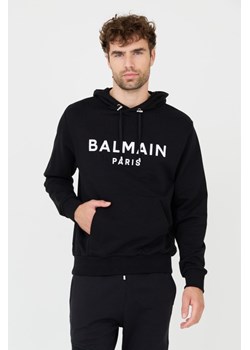 BALMAIN Czarna bluza Printed Hoodie, Wybierz rozmiar S ze sklepu outfit.pl w kategorii Bluzy męskie - zdjęcie 165575238