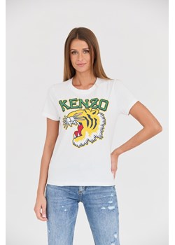 KENZO Biały t-shirt Tiger Varsity crewneck, Wybierz rozmiar S ze sklepu outfit.pl w kategorii Bluzki damskie - zdjęcie 165575325
