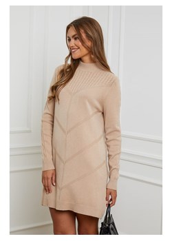 Soft Cashmere Sukienka dzianinowa w kolorze beżowym ze sklepu Limango Polska w kategorii Sukienki - zdjęcie 165576696
