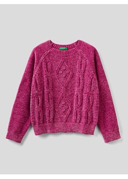 Benetton Sweter w kolorze różowym ze sklepu Limango Polska w kategorii Swetry dziewczęce - zdjęcie 165576728