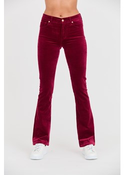 7 FOR ALL MANKIND Bordowe spodnie Bootcut Velvet, Wybierz rozmiar 29 ze sklepu outfit.pl w kategorii Spodnie damskie - zdjęcie 165577647