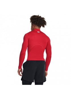Męski longsleeve treningowy termoaktywny Under Armour UA CG Armour Comp Mock - czerwony ze sklepu Sportstylestory.com w kategorii T-shirty męskie - zdjęcie 165578255