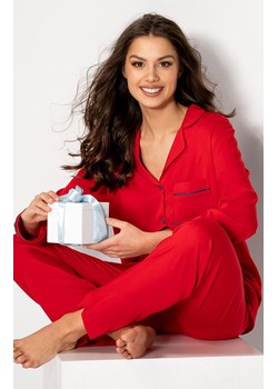 Elegancka czerwona piżama damska The One, Kolor czerwony, Rozmiar S, Momenti per me ze sklepu Intymna w kategorii Piżamy damskie - zdjęcie 165579967